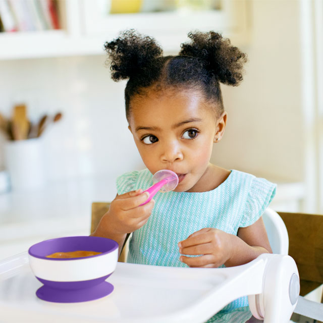 Cuillère pour bébé en silicone, 2pcs Baby Spoons Ustensile d'apprentissage  adapté à la dentition de première étape recommandé par les experts en  sevrage (bleu)