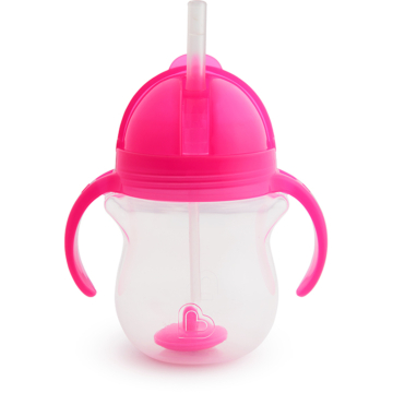 Click Lock™ Weighted Flexi-Straw Cup - 7oz (Pink)